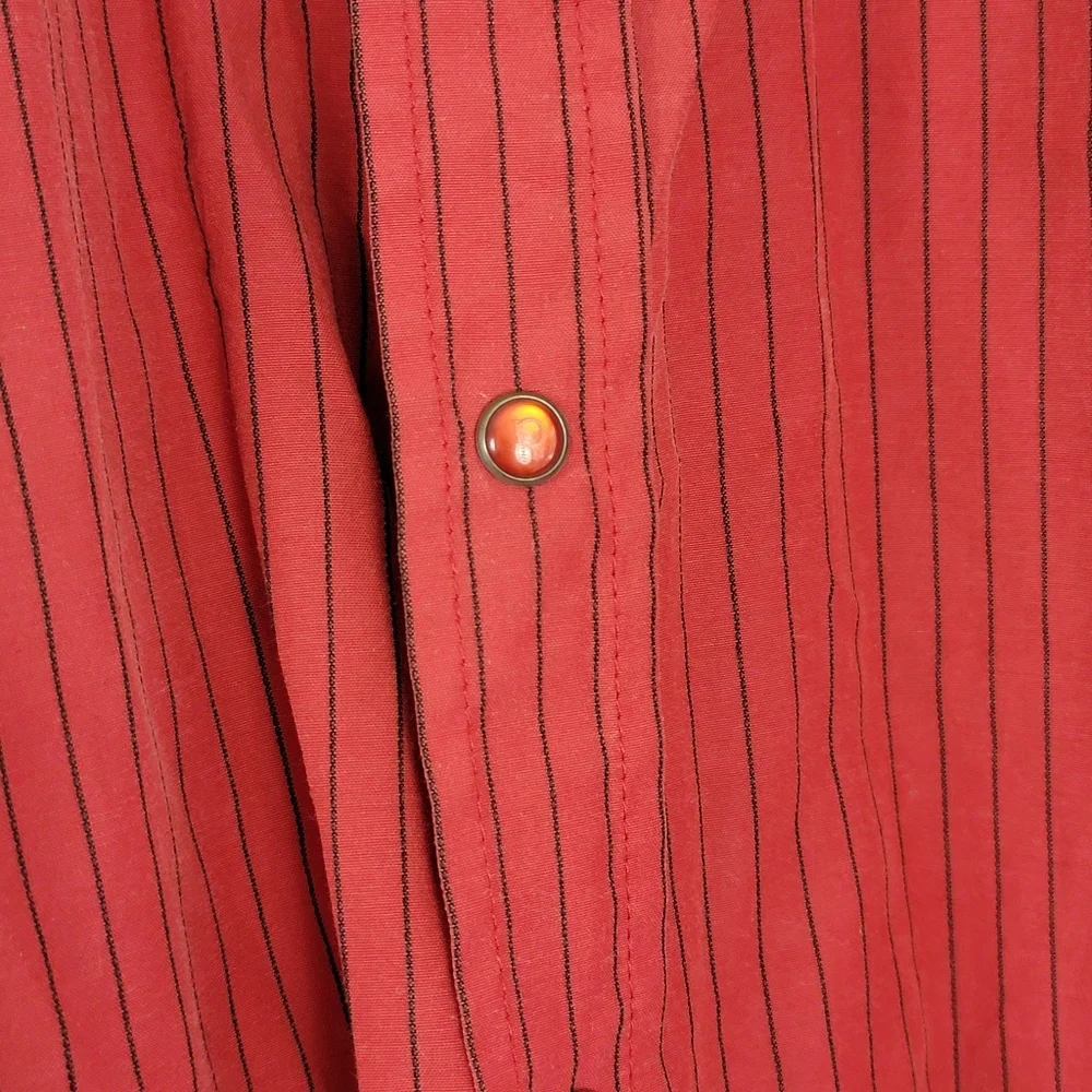 PatronCito Shirts Mens S Red  Pearl Snap Western Embroidered Charro Cowboy